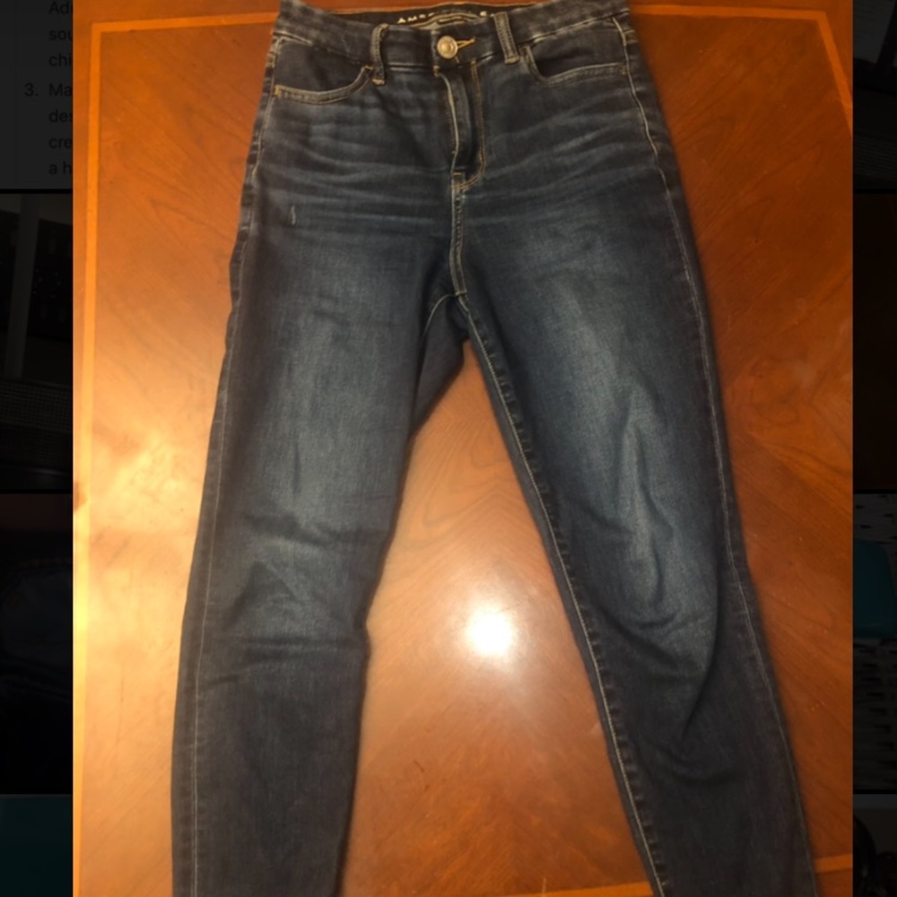 American Eagle Skinny Jeans Dark Atlantic Wash